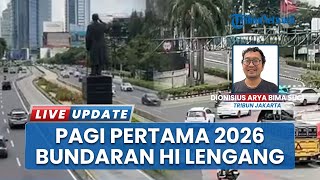 Potret Langka Kota Jakarta di Awal Tahun 2026: Bundaran HI Tampak Lengang Tanpa Klakson Bersahutan