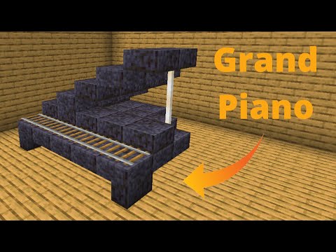 Minecraft Grand Piano Building Tutorial #Shorts