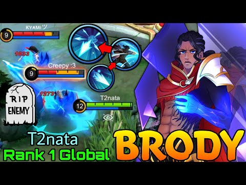 NonStop Legendary Gameplay Brody Monster Sidelane! - Top 1 Global Brody by T2nata - Mobile Legends