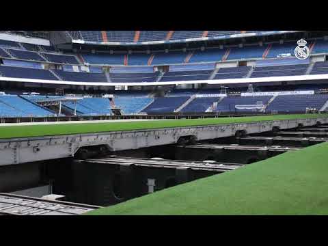 La nouvelle pelouse rétractable du Santiago Bernabéu est tout simplement impressionnante