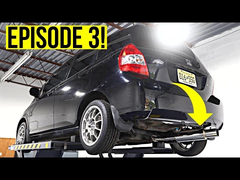 Ultimate Honda Fit Build Gets HKS exhaust! (+ Short shifter + front lip + apple carplay)
