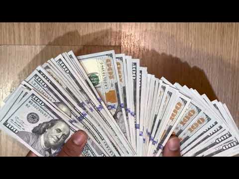 COUNTING $5000 CASH (ALL 100’s)