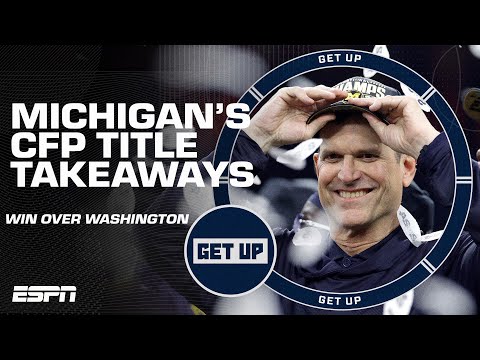 MICHIGAN DOMINATED WASHINGTON 💪 Takeaways from the Wolverines' National Championship 🏆 | Get Up