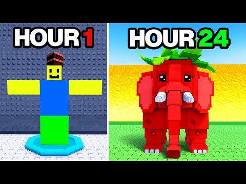 I Spent 24 Hours in Escape Tsunami For Brainrots