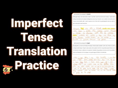 Spanish Imperfect Tense Translation Practice
