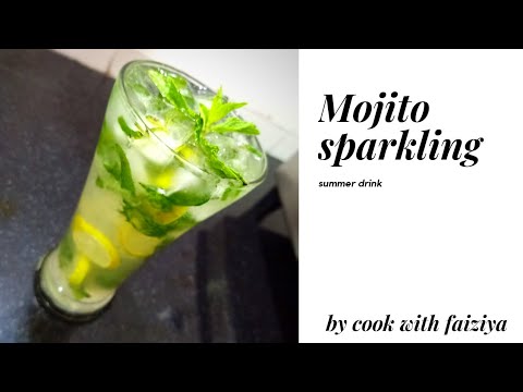 Mojito sparkling light & refreshing mint & lime drink recipe in hindi ##by cook with faiziya