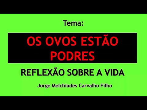 9 - Os ovos estão podres – Reflexão sobre a vida
