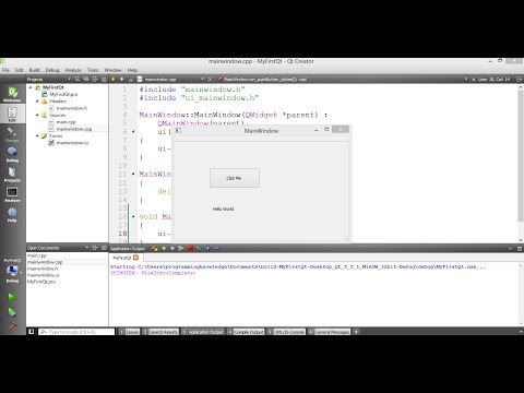 How To Create First Qt GUI Widget Application in C++ Using Qt Creator