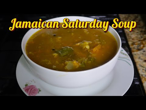 Jamaican Saturday Soup with Beef Soup Bone