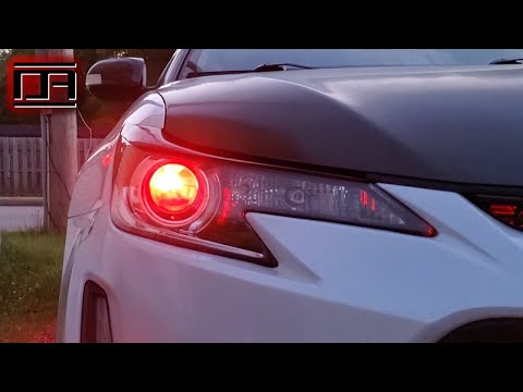 Demon Eye LED Projector Easy Install Without Opening Headlight Housing (Scion tC2 / tC2.5)