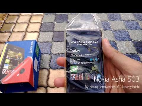 Unbox and short review Nokia asha 503 /// แกะกล่องและรีวิวเล็กน้อย Nokia Asha 503 รองรับ 3G