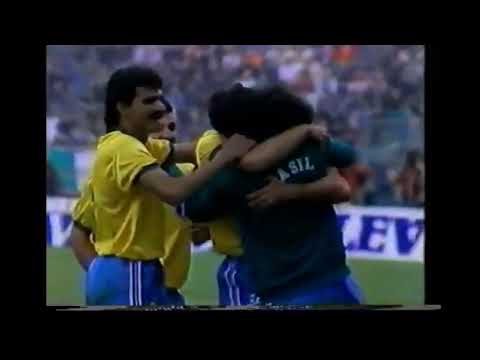 ITÁLIA 0X1 BRASIL AMISTOSO 1989 BANDEIRANTES