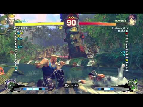 ACE・EIRIN [Guile] vs frostmaelstrom [Fei] SSF4 Japanese Online Ranked Matches - Xbox Live