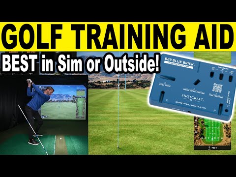 Golf Swing Training AID for Golf Simulators! (B29 Blue Brick Review & Discount Code)