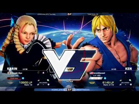 UMGGaming.com SF5 Online Tournament - Aozaki Kyo (Karin) vs brenttiscool (Ken) [720P60FPS]