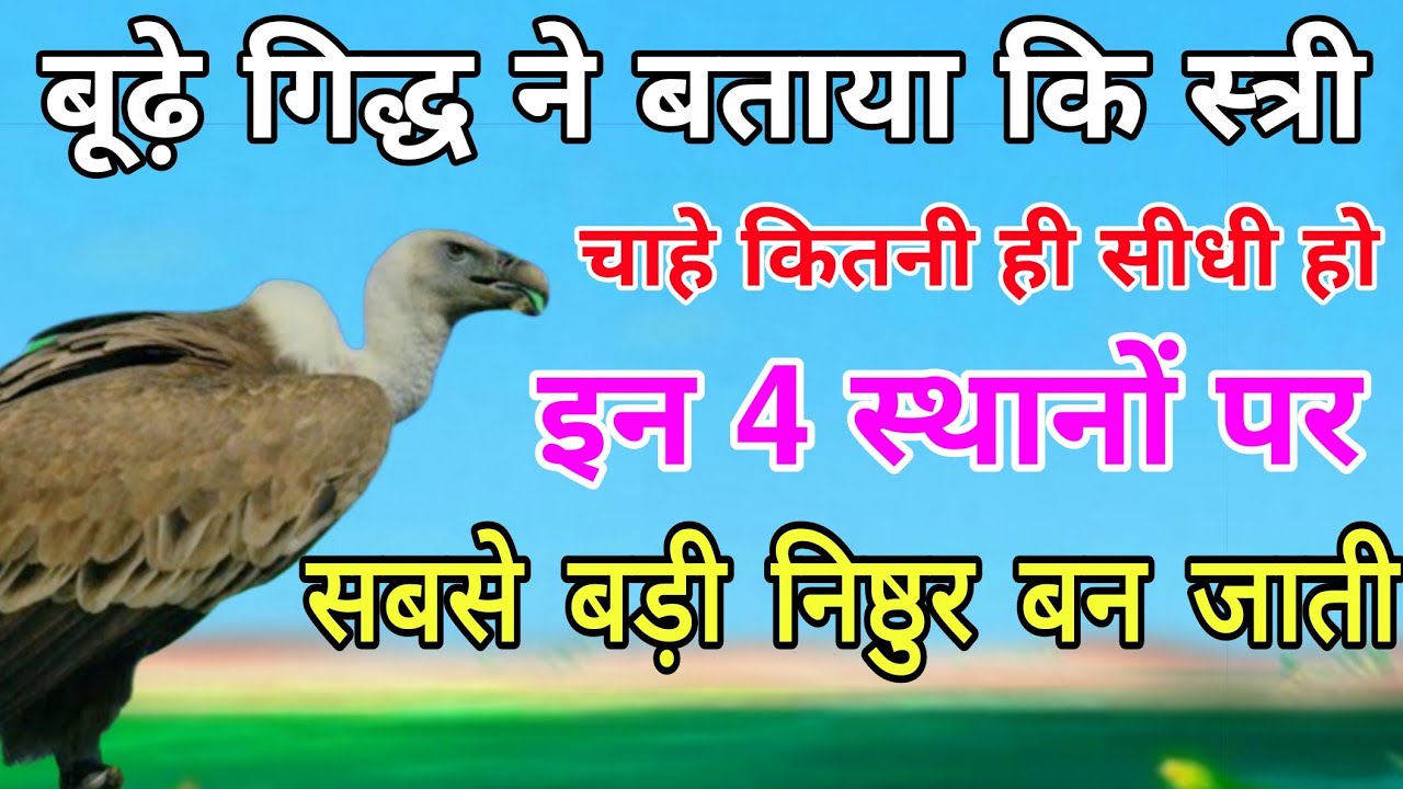 गिद्ध ने बताया कि स्त्री चाहे कितनी ही सीधी हो इन 4 स्थानों पर सबसे बड़ी निष्ठुर बन जाती है