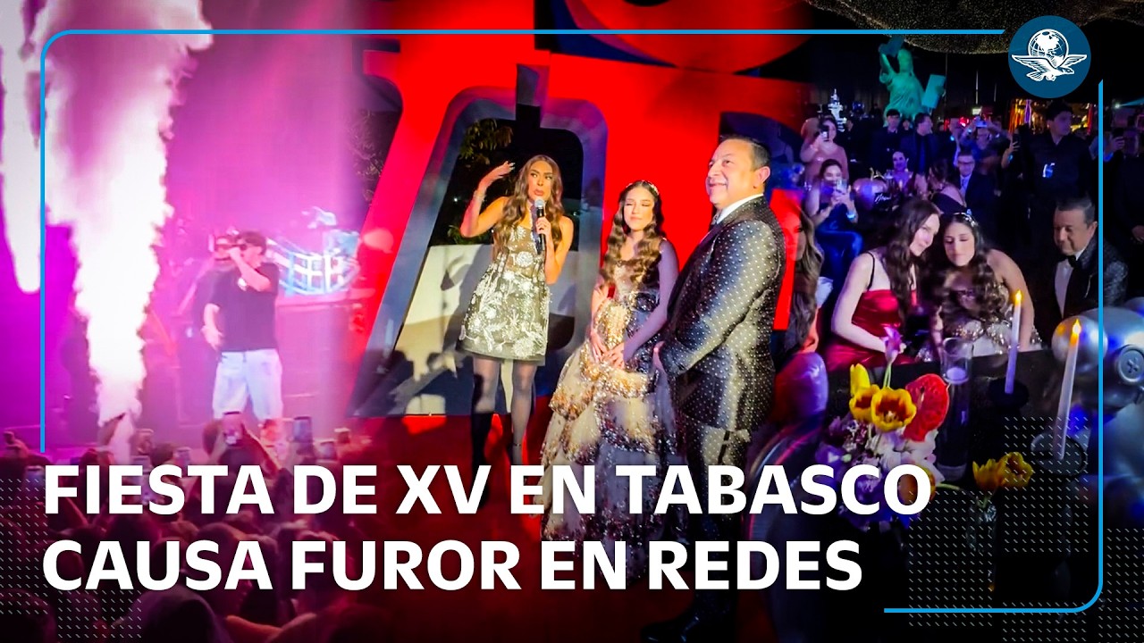 Fiesta de XV en Tabasco se vuelve viral; Belinda, J Balvin y Galilea Montijo causan furor