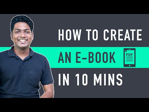 , title : 'How To Create An Ebook for Free