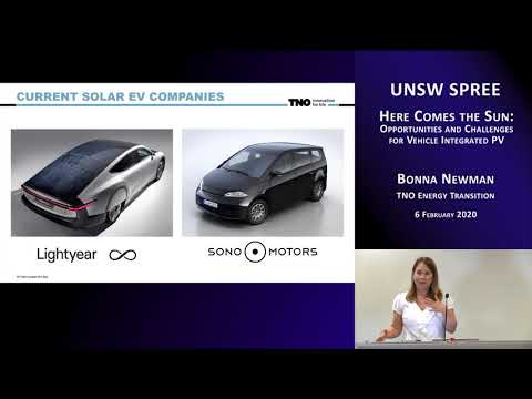 UNSW SPREE 202002-06 Bonna Newman - Opportunities and Challenges for Vehicle Integrated PV
