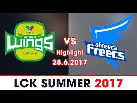 JAG vs AFS Highlights Game 1 [LCK mùa hè 2017][28.06.2017] Jin Air Green Wings vs Afreeca Freecs