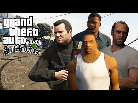 Que Hubiera Pasado Si CJ Estuviera En El GTA 5