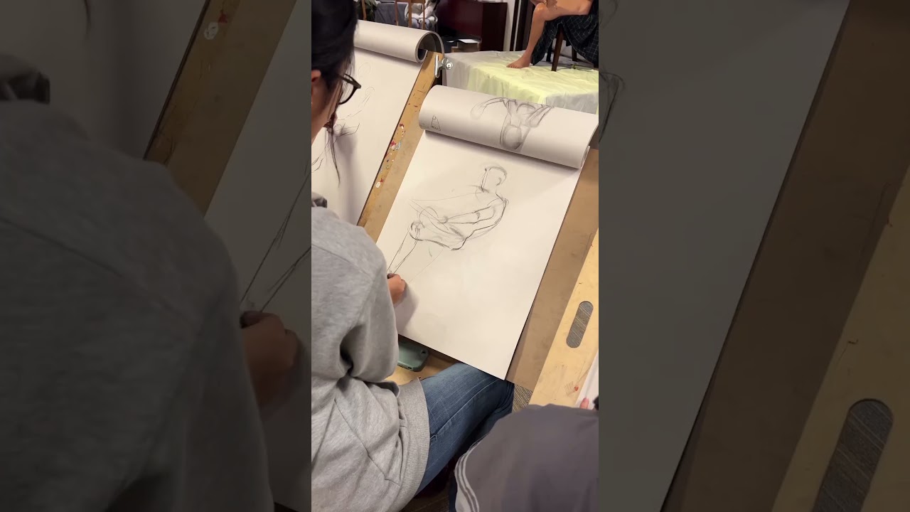 Life drawing at Aureole Studios #art #lifedrawing #markham #artportfolio # #characterart #drawing