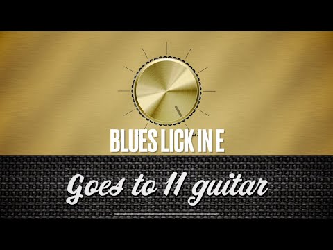 Blues bending lick pedal point in E