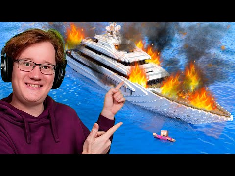 ECHTES SCHIFF mit MINECRAFT MODS BAUEN..
