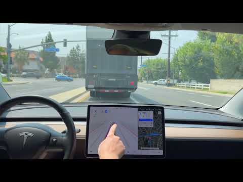 Model 3 - Beta FSD 9.2 - Round Trip To Roundabout - 2021.12.25.15 - 16 August 2021