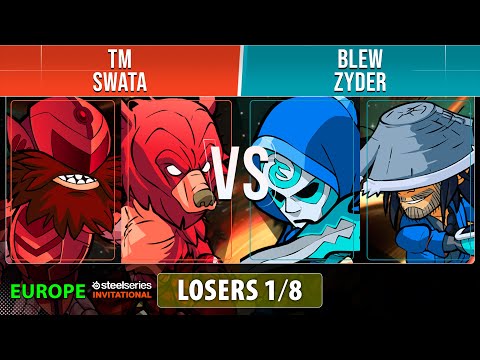 TM. & Swata VS Blew & Zyder - Losers 1/8 - EU - Brawlhalla SteelSeries Invitational 2022