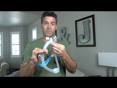 ResMed AirFit P30i Mask Fitting and Review   Nasal Pillow CPAP Mask