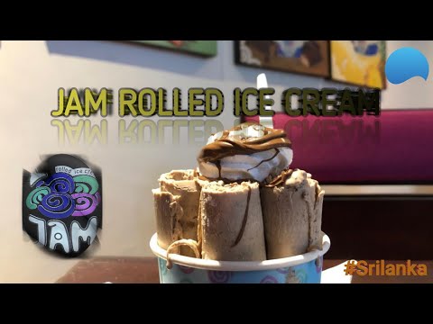 Jam Rolled Ice Cream 1st Time In Srilanka | Hamed's view #hamedsview