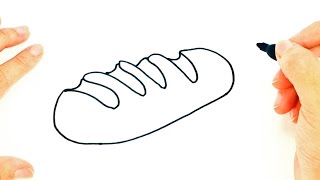 Cómo dibujar un Pan paso a paso | Dibujo fácil de Pan