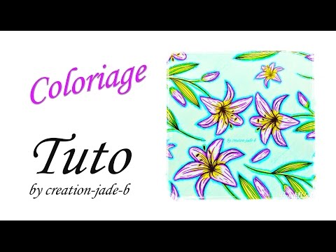 Speed Coloring - Coloriage Printemps Lys Fleurs !