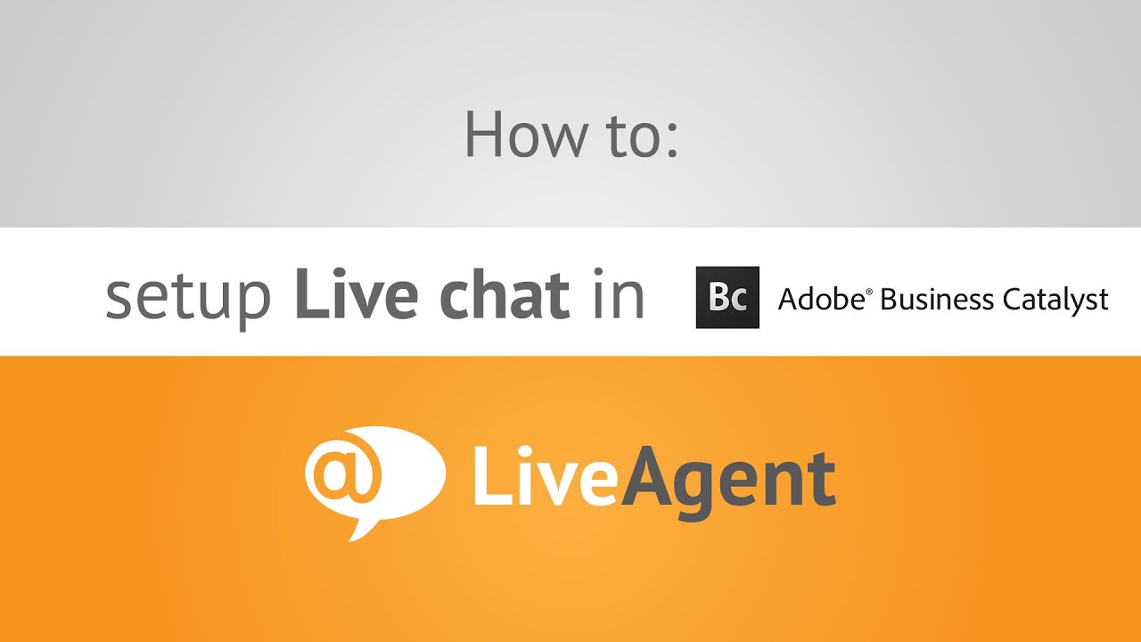 Thumbnail for How to setup Live chat in Adobe Business Catalyst www.liveagent.com