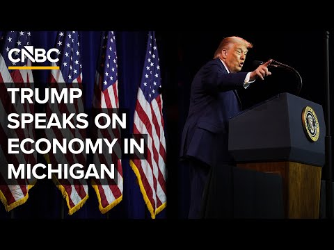 President Donald Trump speaks at the Detroit Economic Club in Michigan — 1/13/2026