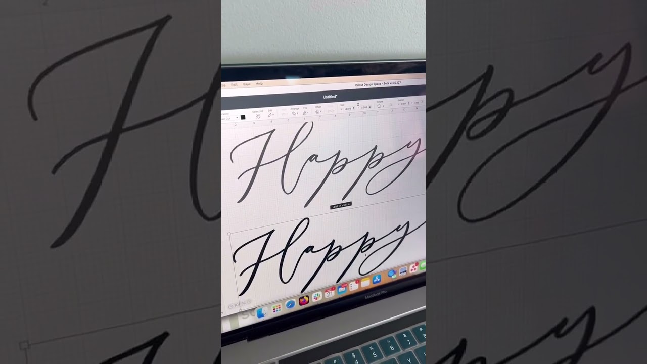 Having trouble cutting those dainty fonts with your Cricut? Here’s a hack for you! ✂️ #cricut #fonts