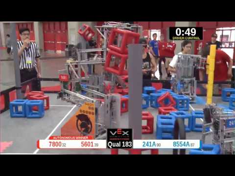 2015 VRC Arts Q183 - 7800 5601 vs 241A 8554A - 74 to 22 - VEX Worlds 2015 - Arts Division
