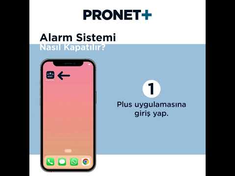 Pronet Plus Üzerinden Alarm Kurma/Kapama Nasıl Yapılır?