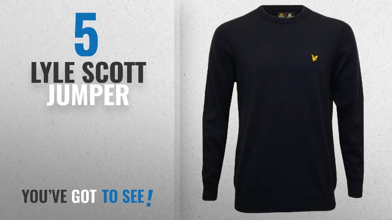 Top 10 Lyle Scott Jumper [2018]: Lyle & Scott Men's Crew Neck Merino Jumper
