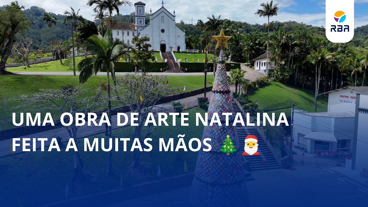 Uma obra de arte natalina feita a muitas mãos 