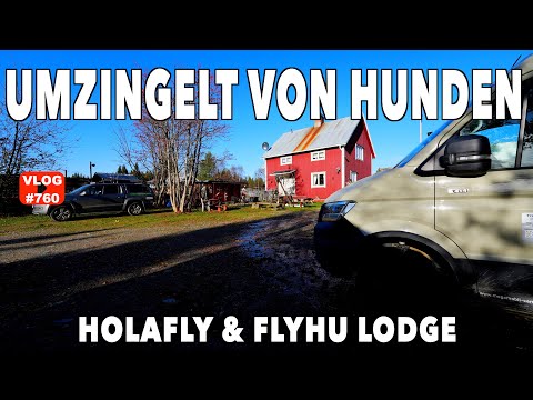 #760 Komplette Planänderung | Spontaner Besuch FlyHu Lodge, Schweden | Holafly eSIM | MegaMobil
