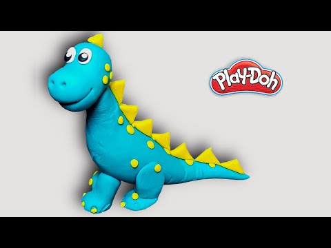 Playdoh Dinosaur/Clay Dinosaur/5 minute craft