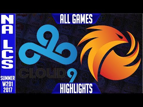 C9 vs P1 FULL SERIES Highlights | NA LCS W2D2 Summer 2017 | Cloud9 vs Phoenix1 Full Series