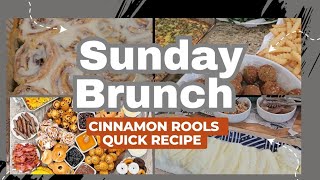 Potluck Brunch || Sunday Fun || Delicious Cuisine ||Cinnamon Rolls || Fun with friends