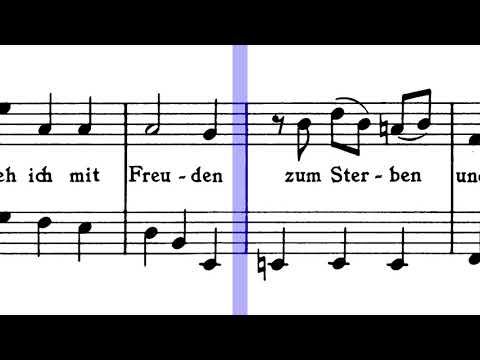 G. H. Stölzel, arr. J. S. Bach - Bist du bei mir, BWV 508 [Scrolling Score]