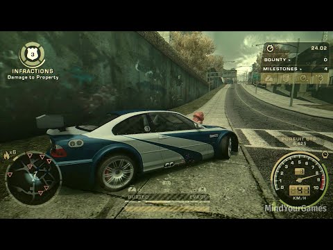 NFS MW Remastered 2023 BMW M3 GTR E46 Final Pursuit (4K 60FPS)