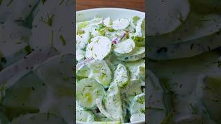 Creamy Cucumber Salad in 10 Minutes! #shorts