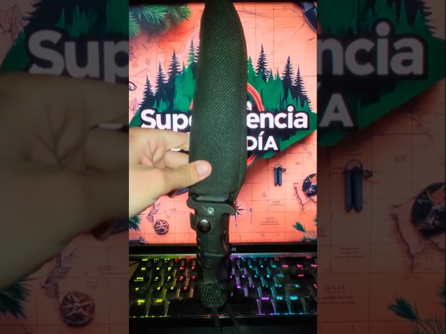 Vídeo relacionado con Omesio Cuchillo Outdoor Full Tang Acero 420 Mango G10 con Funda Kydex