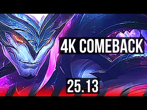 AATROX vs VAYNE (TOP) | 4k comeback | EUW Master | 25.13